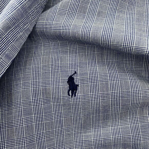 Polo Ralph Lauren Robe Mens Small Medium Plaid Belted Lightweight Lounge Preppy - Picture 4 of 8